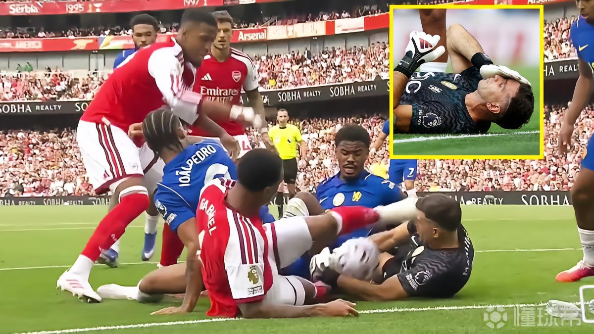 加布踢大马丁头部，英超官方：专家小组一致认同不判红牌